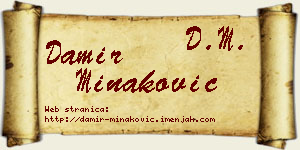 Damir Minaković vizit kartica